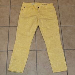 GAP Yellow Straight Leg Jeans